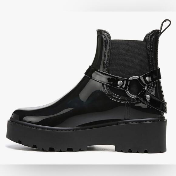 ZODIAC Women’s Rain Boots, Chunky Sole, Gorpcore, Whimsigoth, Pull-On, Size 8 - Picture 6 of 12